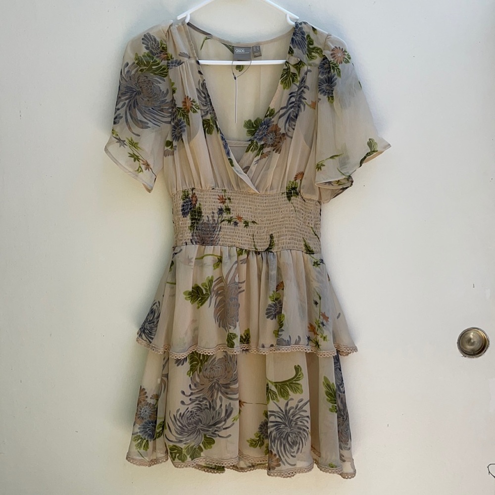 Asos | ruffle floral Dress